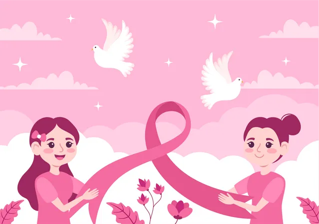 Breast Cancer Awareness  Illustration