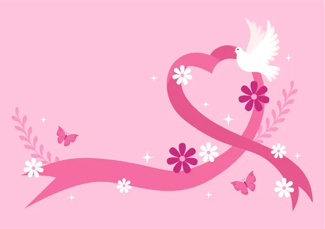 Breast Cancer Awareness Month  Illustration