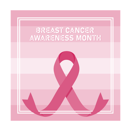 Breast cancer awareness month  Illustration