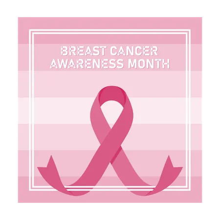 Breast cancer awareness month  Illustration