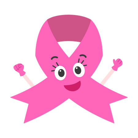 Breast cancer awareness ribbon Illustration