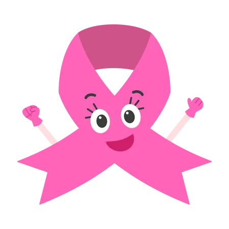 Breast cancer awareness ribbon  Illustration