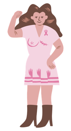 Breast cancer Campaign  일러스트레이션