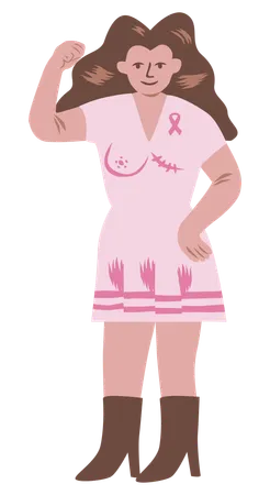 Breast cancer Campaign  일러스트레이션