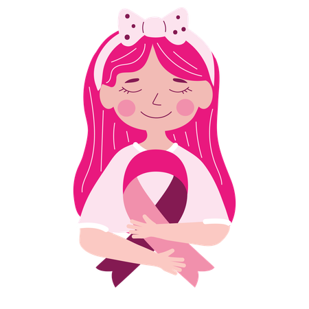 Breast Cancer Female  Illustration