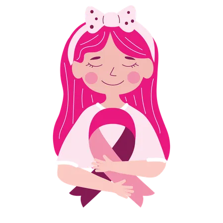 Breast Cancer Female  Illustration