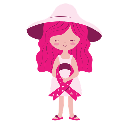 Breast Cancer Female  Illustration