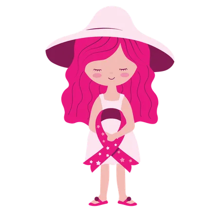 Breast Cancer Female  Illustration