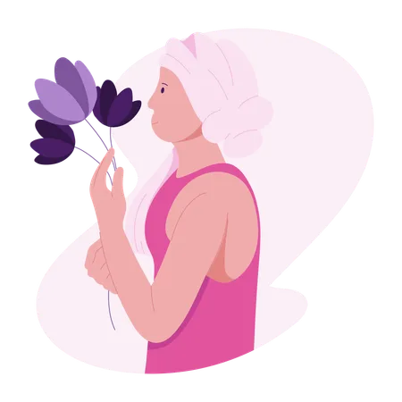 Breast Cancer Healing  Illustration