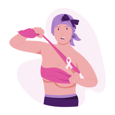 Breast cancer survivor  Illustration