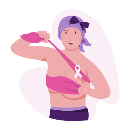 Breast cancer survivor  Illustration