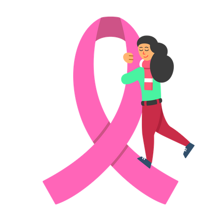 Breast cancer survivor  Illustration