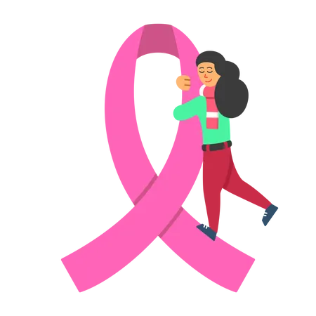 Breast cancer survivor  Illustration