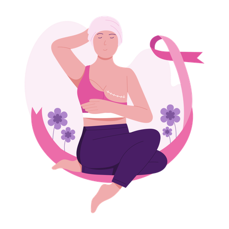 Breast Cancer Warrior  Illustration