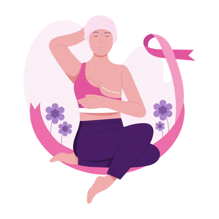 Breast Cancer Warrior  Illustration