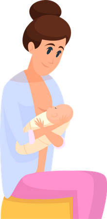 Breastfeeding Positions Illustration