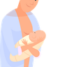 illustration for breastfeeding position