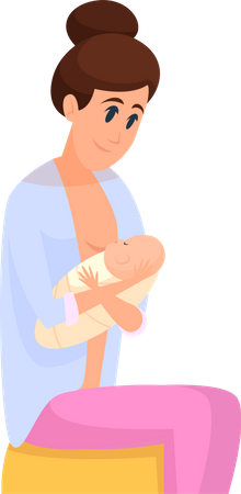 Breastfeeding Positions  Illustration