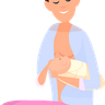 breastfeeding positions parenting illustrations free