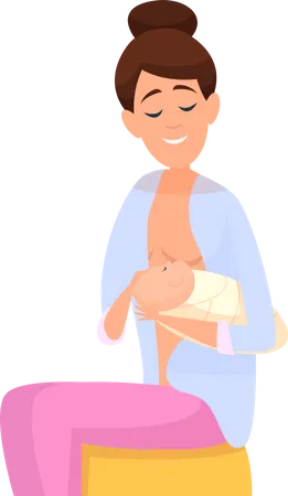 Breastfeeding Positions Parenting  Illustration