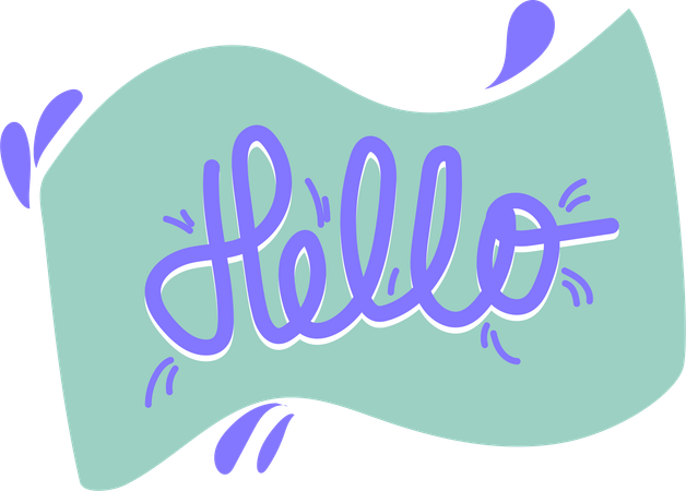 Breezy Hello  Illustration