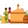 illustrations of brewery