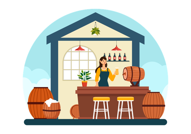 Brewery Manufacturing Operations  Illustration