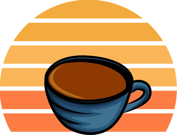 Brewing coffee  Illustration