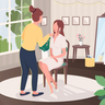 beauty parlour illustration free download