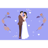 bride and groom illustration free download