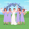 bridesmaid illustration free