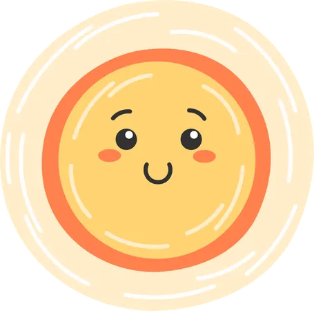 Bright Sun Emoji  Illustration