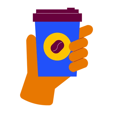 Bring coffee cup  Illustration