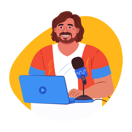 Broadcaster  Illustration