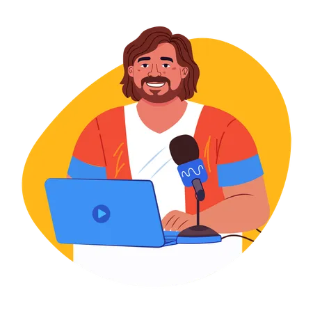 Broadcaster  Illustration