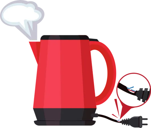 Broken Kettle  Illustration