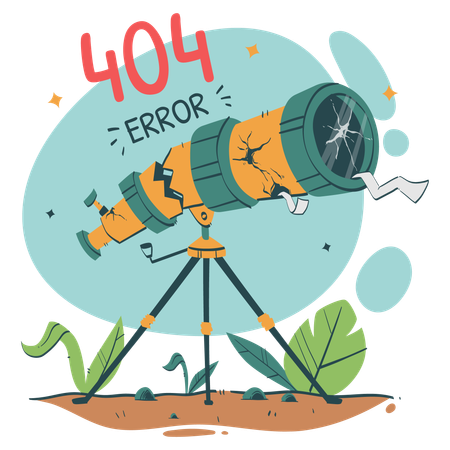 Broken Telescope  Illustration