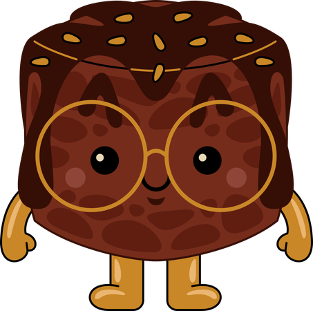 Personagem Mascote Brownie  Ilustração