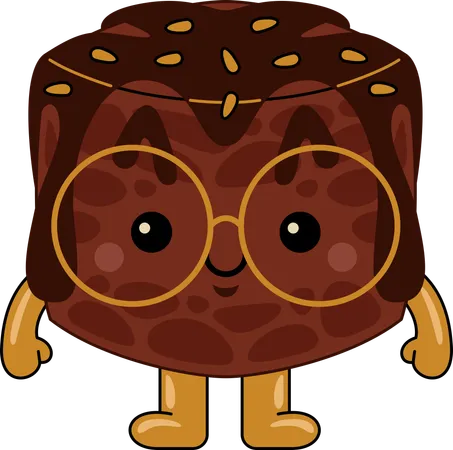 Personagem Mascote Brownie  Ilustração