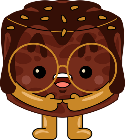 Personagem Mascote Brownie  Ilustração