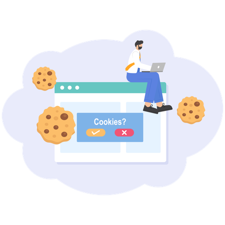 Browser cookies  Illustration