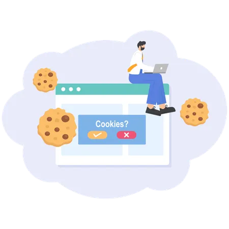 Browser-Cookies  Illustration