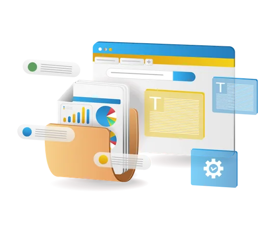 Browser Dashboard  Illustration