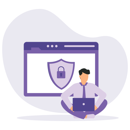 Browser security  Illustration