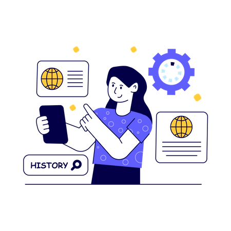 Browsing History  Illustration
