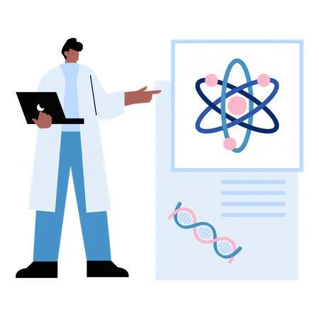 Brücke zwischen Biologie und Daten  Illustration