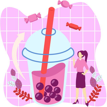 Bubble Tea  Illustration