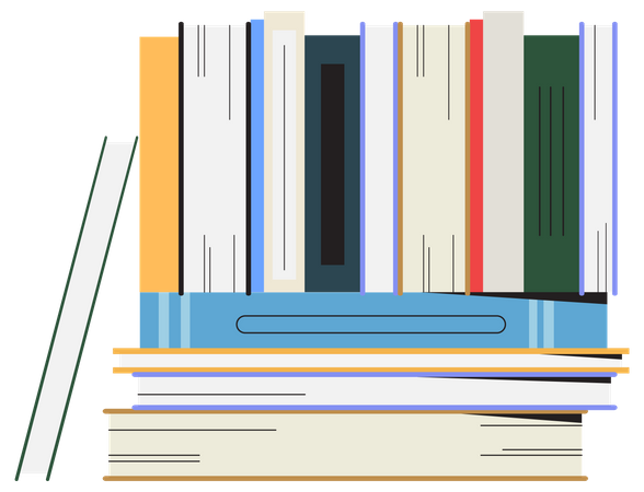 Bücherstapel  Illustration