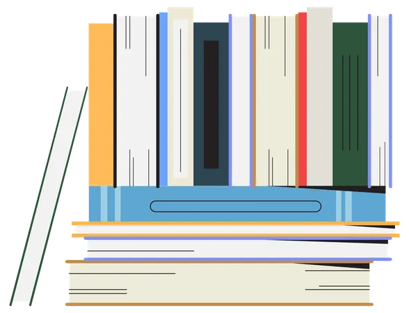 Bücherstapel  Illustration