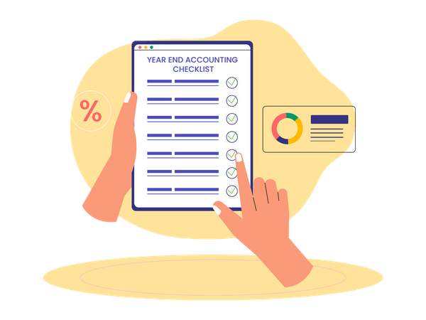 Buchhaltungs-Checkliste  Illustration